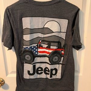 AMERICAN FLAG Jeep T Shirt